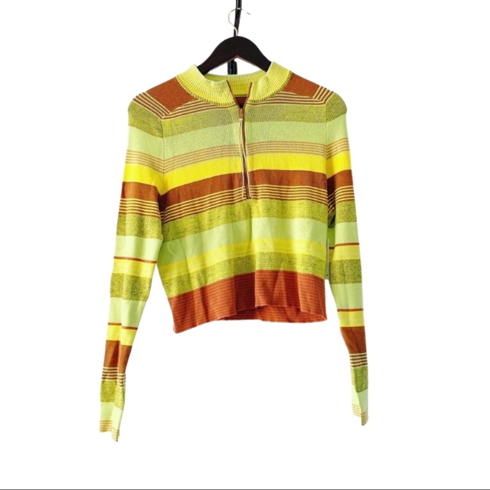 Free People Rip Tide color block stripe sweater L